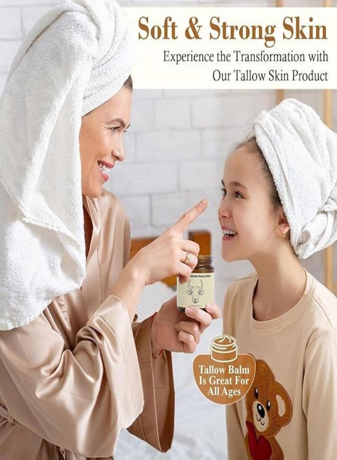 SURORAIN Whipped Tallow Honey Lip Balm, Tallow Honey Body Balm, Grass-Fed Tallow Skin Cream Body Moisturizer, Deeply Moisturizing and Nourishing for Dry Skin, Suitable for Dry, Chapped Skin - Image 5